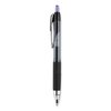 Uni-Ball Signo 207 Gel Pen, 0.7mm, Purple Ink, Smoke/Black/Purple Barrel, PK12 70221